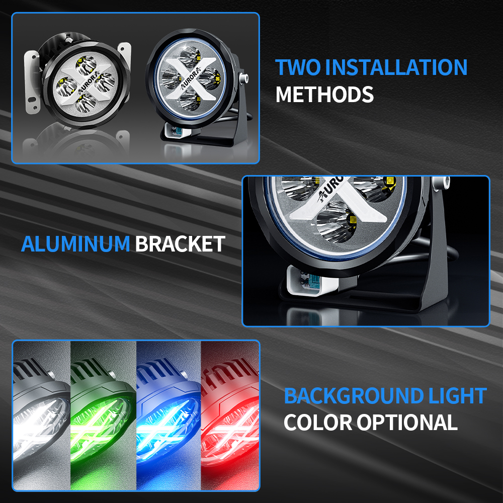 Aurora 4" Led round light 3